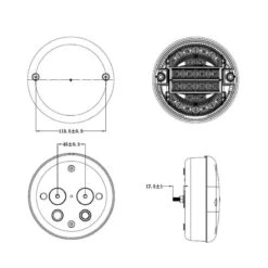 2 FEUX RONDS CAMION LEDS 12-24 VOLTS STOP POSITION CLIGNOTANT -Magasin D'outils Pour La Maison 2 feux ronds camion leds 12 24 volts stop position clignotant 2