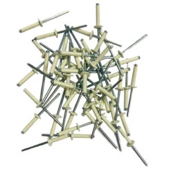 250 RIVETS ECLATEURS BLANCS De 4 X 20 PLAQUES D'IMMATRICULATION