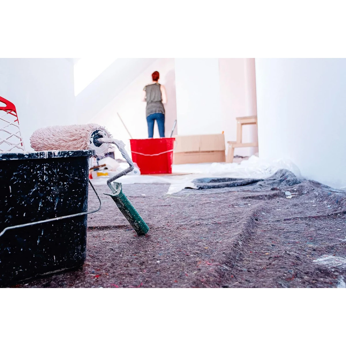 3 TOILES DE COUVERTURE PROTECTION POUR TRAVAUX PEINTURE 4 3 TOILES DE COUVERTURE PROTECTION POUR TRAVAUX PEINTURE – Image 2