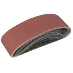 Silverline LOT 5 BANDES ABRASIVES ASSORTIES 75 Mm X 533 Mm POUR PONCEUSES