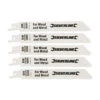 Silverline 5 LAMES DE SCIE SABRE BIMETAL LONGUES 150 MM POUR UNE COUPE DE DEMOLITION