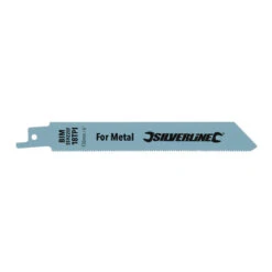 Silverline 5 LAMES DE SCIE SABRE BIMETAL POUR UNE COUPE FINE DU METAL