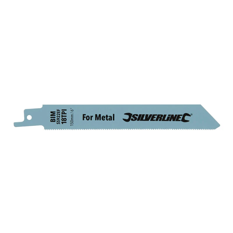 Silverline 5 LAMES DE SCIE SABRE BIMETAL POUR UNE COUPE FINE DU METAL 3 Silverline 5 LAMES DE SCIE SABRE BIMETAL POUR UNE COUPE FINE DU METAL