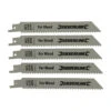 Silverline 5 LAMES DE SCIE SABRE LONGUES 150 MM POUR UNE COUPE GROSSIERE DU BOIS
