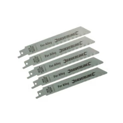 Silverline 5 LAMES DE SCIE SABRE POUR UNE COUPE FINE DU BOIS ET DES ALLIAGES 7 Silverline 5 LAMES DE SCIE SABRE POUR UNE COUPE FINE DU BOIS ET DES ALLIAGES -Magasin D'outils Pour La Maison 5 lames de scie sabre pour une coupe fine du bois et des alliages 2