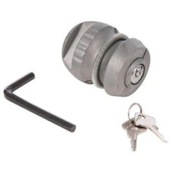 Silverline ANTIVOL DE TETE D'ATTELAGE DE REMORQUE OU DE CARAVANE BOULE 50 MM