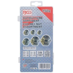 ASSORTIMENT DE 150 ECROUS BORGNES A CALOTTE CHROMES METRIQUES -Magasin D'outils Pour La Maison assortiment d ecrous borgnes a calotte chromes metriques 2