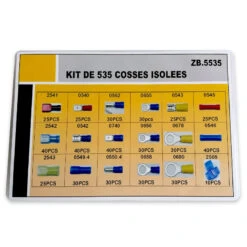 ASSORTIMENT DE 535 COSSES ISOLEES A SERTIR BLEUES ROUGES ET JAUNES -Magasin D'outils Pour La Maison assortiment de 535 cosses isolees a sertir bleues rouges et jaunes 2