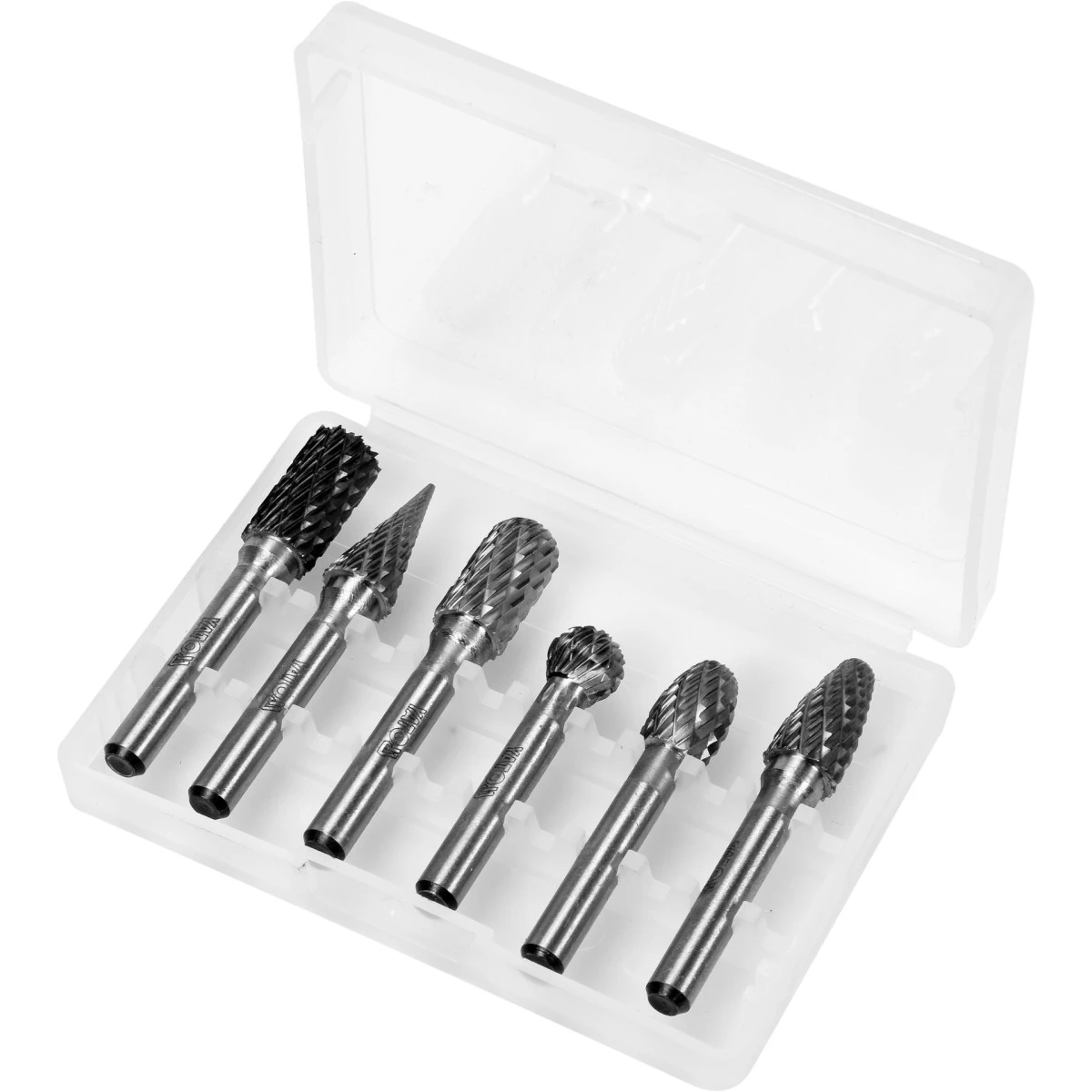 YATO ASSORTIMENT DE 6 FRAISES LIMES ROTATIVES EN CARBURE DE TUNGSTENE Diamètre 10 Mm 3 YATO ASSORTIMENT DE 6 FRAISES LIMES ROTATIVES EN CARBURE DE TUNGSTENE Diamètre 10 Mm