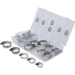 ASSORTIMENT DE COLLIERS DE DURITE EN INOX SERRAGE DE 16 à 38 Mm