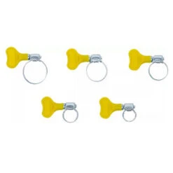 ASSORTIMENT DE COLLIERS DE SERRAGE A ECROUS PAPILLONS 26 PIECES