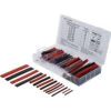 ASSORTIMENTS DE 150 PIECES DE GAINES THERMORETRACTABLES ROUGES ET NOIRES -Magasin D'outils Pour La Maison assortiments de 150 pieces de gaines thermoretractables rouges et noires