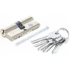 BARILLET 35/35mm CYLINDRE DE SERRURE 70 MM EN LAITON AVEC 5 CLES -Magasin D'outils Pour La Maison barillet cylindre de serrure 70 mm en laiton avec 5 cles