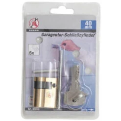 BARILLET CYLINDRE DE SERRURE PORTE DE GARAGE 30 + 10 MM AVEC 5 CLES -Magasin D'outils Pour La Maison barillet cylindre de serrure porte de garage 3010 mm avec 5 cles 1