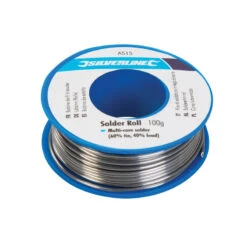 Silverline BOBINE DE FIL A SOUDER 100g POUR ELECTRONIQUE 60% ETAIN