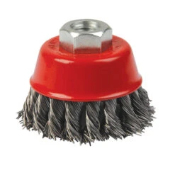 PROMO BROSSE METALLIQUE COUPE BOISSEAU DE 75 Mm TORSADEE
