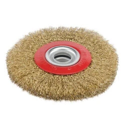 Silverline BROSSE CIRCULAIRE METALLIQUE A FILS D'ACIER LAITONNES DE 125 Mm TOUS TOURETS