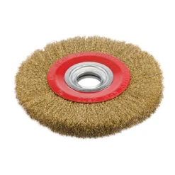 Silverline BROSSE CIRCULAIRE TOURETS METALLIQUE A FILS D'ACIER LAITONNES DE 200 Mm