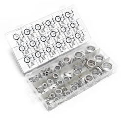 COFFRET 450 JOINTS ALUMINIUM ASSORTIS DE 6X10X1mm à 24X29X2mm