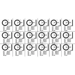 COFFRET 450 JOINTS ALUMINIUM ASSORTIS DE 6X10X1mm à 24X29X2mm -Magasin D'outils Pour La Maison coffret 400 joints aluminium assortis de 6x10x1mm a 24x29x2mm 3