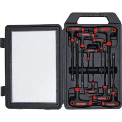 COFFRET 9 CLES MALES 6 PANS BTR ALLEN POIGNEE T ET TETE SPHERIQUE