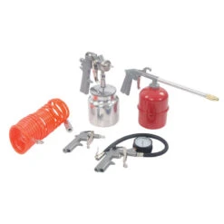 Silverline TOP PROMO LOT D'OUTILS PNEUMATIQUES ACCESSOIRES COMPRESSEUR - 5 Pièces