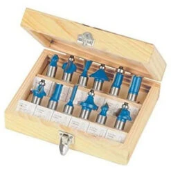 Silverline COFFRET DE 12 FRAISES POUR DEFONCEUSE 1/2