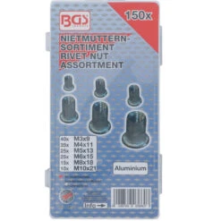 COFFRET ASSORTIMENT DE 150 INSERTS FILETES ALUMINIUM DE 3 à 10 Mm -Magasin D'outils Pour La Maison coffret de 150 inserts filetes aluminium de 3 a 10mm 2