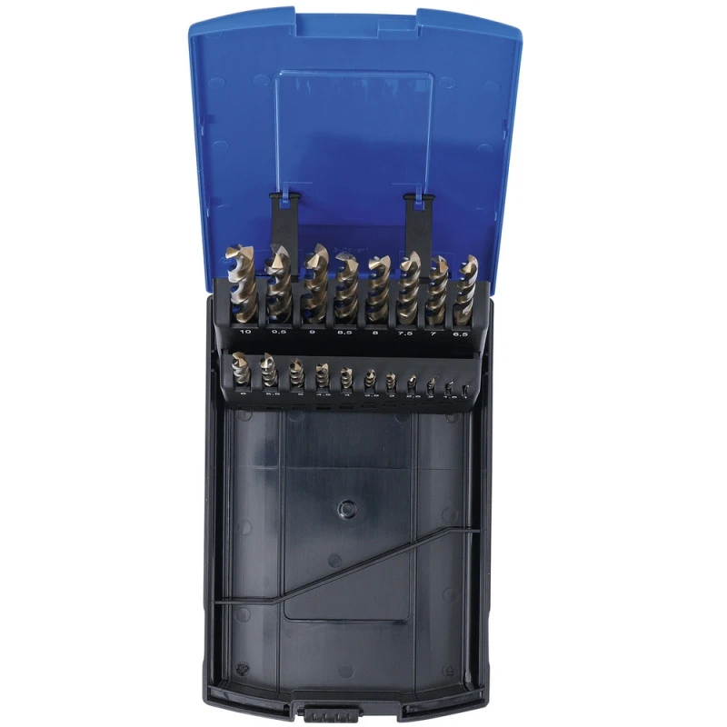 COFFRET DE 19 FORETS Ø 1 A 10 Mm HSS-G COBALT (5%) M35, MECHES 6 COFFRET DE 19 FORETS Ø 1 A 10 Mm HSS-G COBALT (5%) M35, MECHES – Image 4