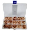 COFFRET De 280 RONDELLES JOINTS CUIVRES ASSORTIES - 12 DIMENSIONS -Magasin D'outils Pour La Maison coffret de 280 rondelles joints cuivres assorties
