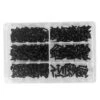 COFFRET DE 420 VIS A TOLE NOIRES - 6 DIMENSIONS -Magasin D'outils Pour La Maison coffret de 420 vis a tole noires 6 dimensions