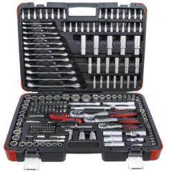 COFFRET DE 216 OUTILS DOUILLES ET EMBOUTS 1/4-3/8-1/2 BGS DIY