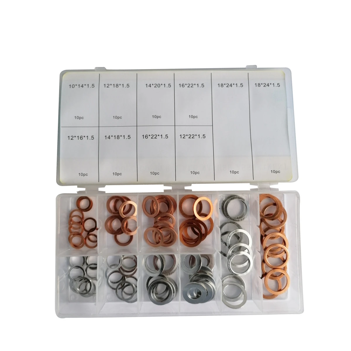 COFFRET De JOINTS CUIVRE ET ALUMINIUM ASSORTIS 3 COFFRET De JOINTS CUIVRE ET ALUMINIUM ASSORTIS