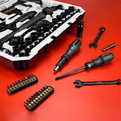 COFFRET VALISE DE DEPANNEUR CLIQUET DOUILLES COTES METRIQUES ET US (POUCES) -Magasin D'outils Pour La Maison coffret valise de depanneur cliquet douilles cotes metriques et us pouces 2