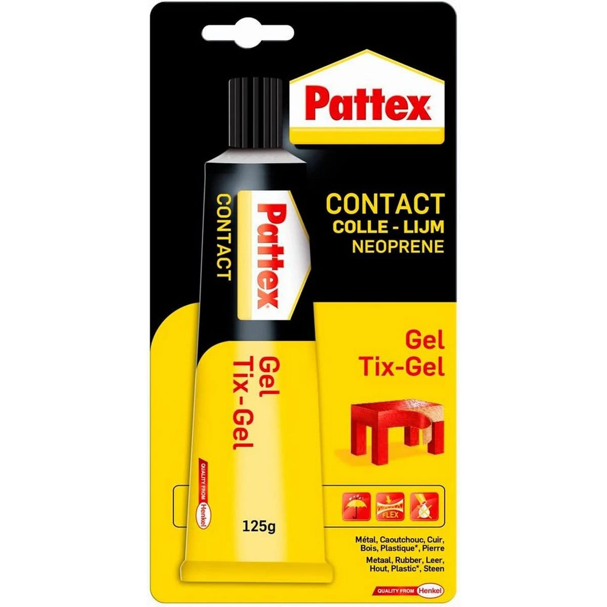 COLLE PROFESSIONNELLE NEOPRENE GEL 125 G PATTEX HENKEL LOCTITE 3 COLLE PROFESSIONNELLE NEOPRENE GEL 125 G PATTEX HENKEL LOCTITE