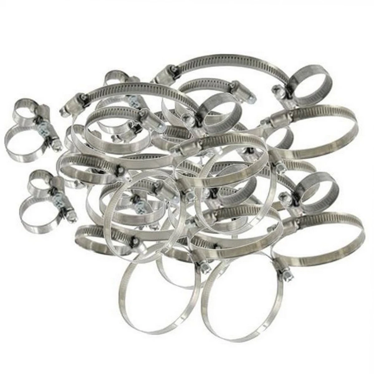 COLLIER DE SERRAGE DE DURITES DE 16 à 70 MM BANDE PLEINE (80 PCS) 3 COLLIER DE SERRAGE DE DURITES DE 16 à 70 MM BANDE PLEINE (80 PCS)