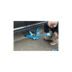 CRIC ROULEUR BGS HYDRAULIQUE 2 TONNES, 2 ROULETTES FIXES ET 2 ORIENTABLES