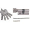 CYLINDRE DE SERRURE DE SECURITE AVEC BOUTON 60 MM 30/30 ET 5 CLES -Magasin D'outils Pour La Maison cylindre de serrure de securite avec bouton 60 mm et 5 cles