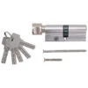 CYLINDRE DE SERRURE DE SECURITE AVEC BOUTON 80 MM 40/40 ET 5 CLES