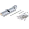 CYLINDRE DE SERRURE DE SECURITE AVEC BOUTON 90 MM 45/45 ET 5 CLES -Magasin D'outils Pour La Maison cylindre de serrure de securite avec bouton 90 mm et 5 cles