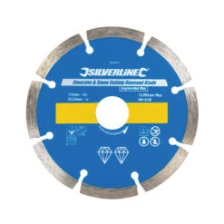 Silverline TOP PROMO DISQUE DIAMANT 115 Mm A TRONCONNER BETON, PIERRE A JANTE SEGMENTEE