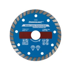 Silverline DISQUE DIAMANT TRES FIN SCIE A CARRELAGE 110X20X7X1.6 POUR COUPE SEC ET EAU