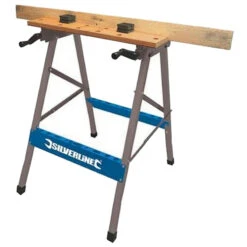 Silverline ETABLI PORTABLE DE MENUISIER DE CHANTIER ROBUSTE ET LEGER - CHARGE 100 KG -Magasin D'outils Pour La Maison etabli portable 3