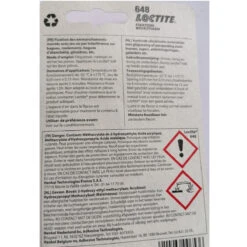 FREIN FILET PROFESSIONNEL FIXATION FORTE LOCTITE 648 5 Ml -Magasin D'outils Pour La Maison frein filet professionnel fixation forte loctite 648 5 ml 1