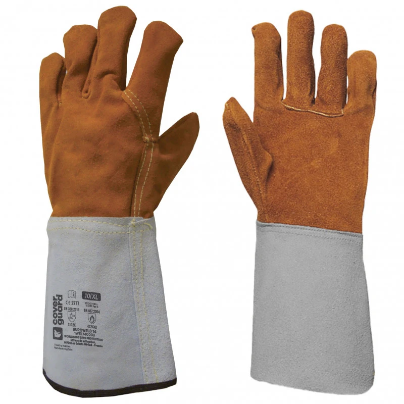 GANTS SOUDEUR EUROWELD 250 TAILLE 10 CROUTE DE BOVIN MANCHETTE 15 CM 4 GANTS SOUDEUR EUROWELD 250 TAILLE 10 CROUTE DE BOVIN MANCHETTE 15 CM – Image 2