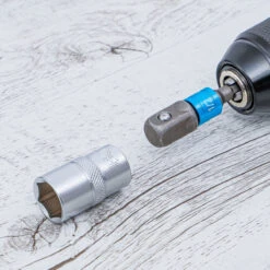 JEU ADAPTATEUR PORTE DOUILLES 1/4-3/8-1/2 6 PANS POUR VISSEUSE -Magasin D'outils Pour La Maison jeu adaptateur porte embouts 6 pans pour visseuse 4 pieces 3