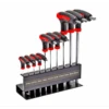 JEU DE 10 CLES ALLEN MALES HEXAGONALES EXTRA LONGUES POIGNEE T SUR SUPPORT -Magasin D'outils Pour La Maison jeu de 10 cles allen males hexagonales extra longues poignee t sur support