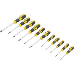 JEU DE 11 TOURNEVIS TORX ASSORTIS DE T6,T7,T8,T9,T10,T15,T20,T25,T27,T30,T40
