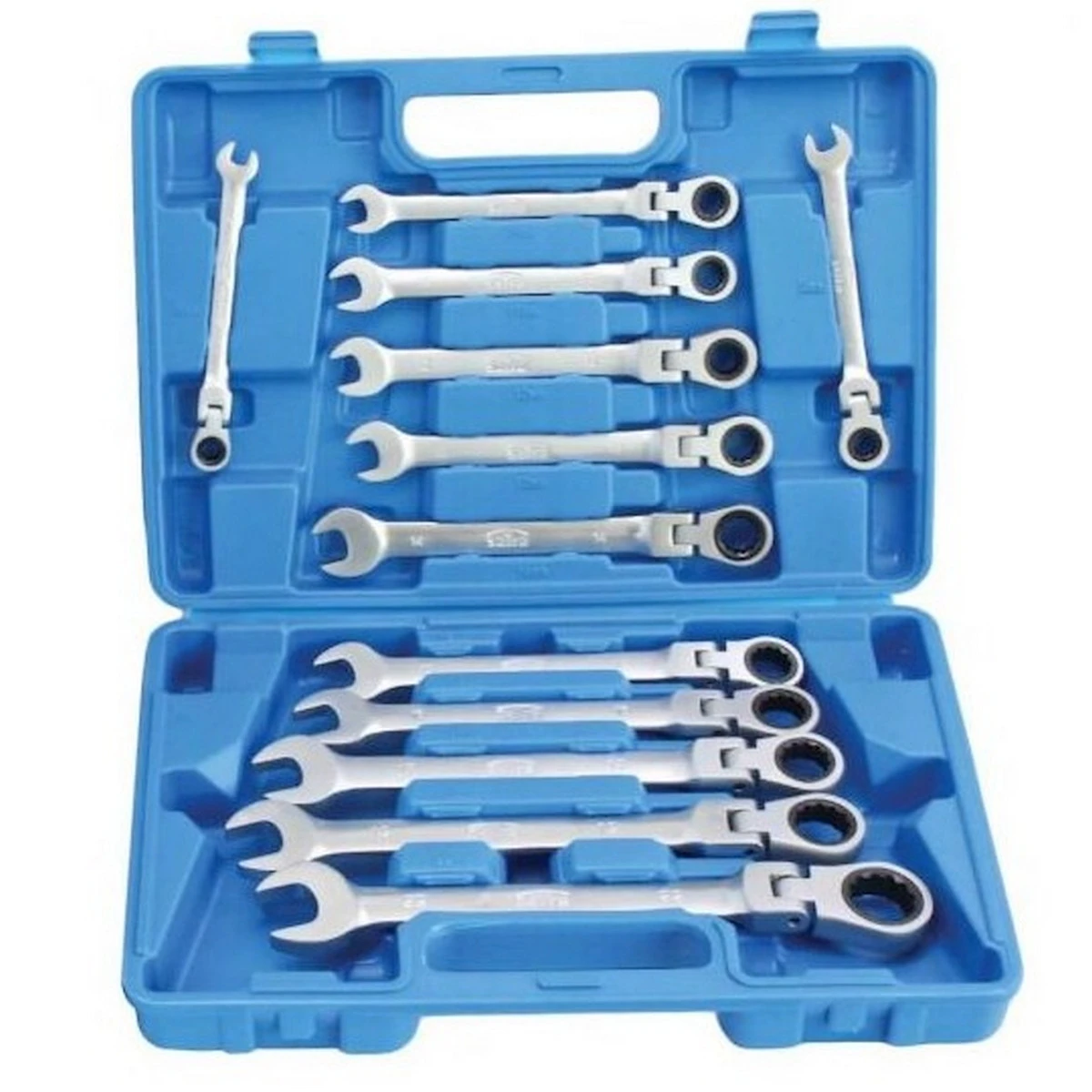 JEU DE 12 CLES MIXTES A CLIQUET ARTICULEES DE 8 à 22 Mm 3 JEU DE 12 CLES MIXTES A CLIQUET ARTICULEES DE 8 à 22 Mm