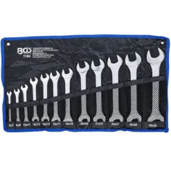 JEU DE 12 CLES PLATES DOUBLE FOURCHES DE 6 X 7 Mm à 30 X 32 Mm CHROME VANADIUM -Magasin D'outils Pour La Maison jeu de 12 cles plates double fourches de 6x7mm a 30x32mm chrome vanadium 4